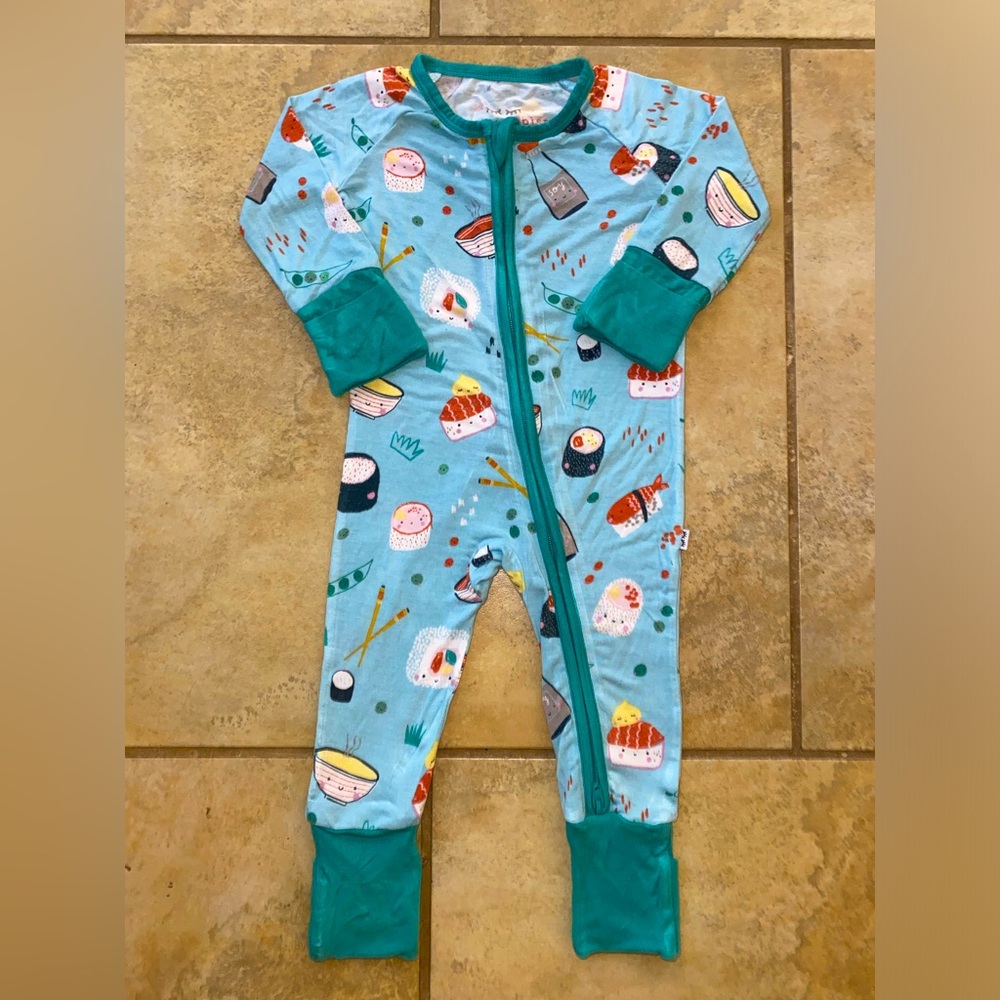 Little Sleepies Sushi onesie  0-3 Months